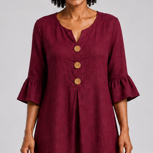 Mbali | Casual Button-Front Dress