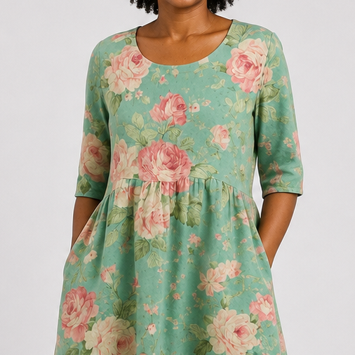 Nobuhle | Midi Roses Dress