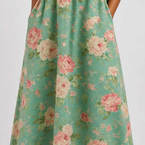 Nobuhle | Midi Roses Dress