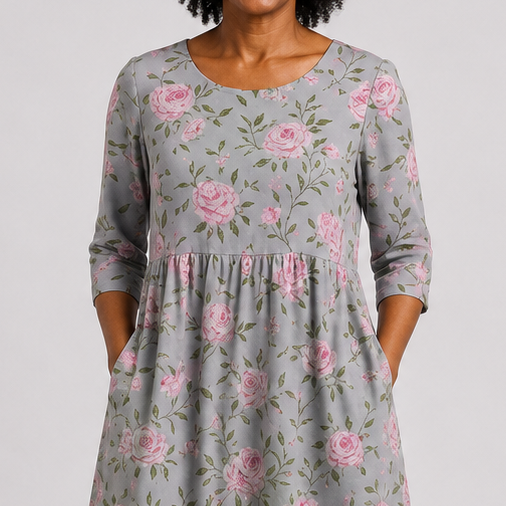 Nobuhle | Midi Roses Dress
