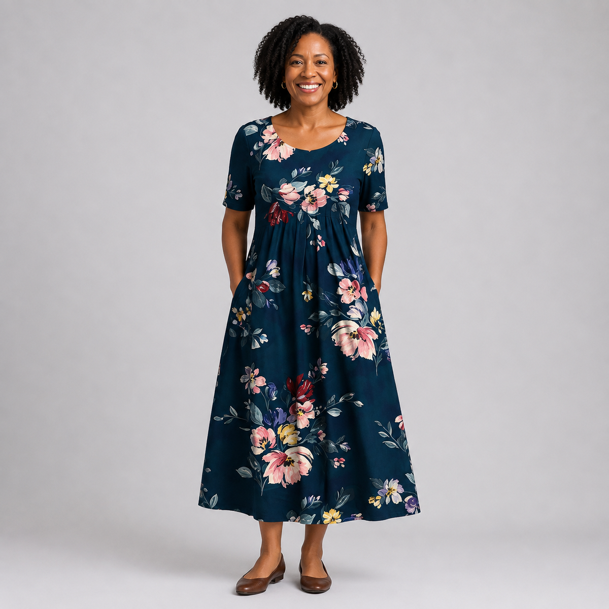 Nomvula | Floral Midi Dress