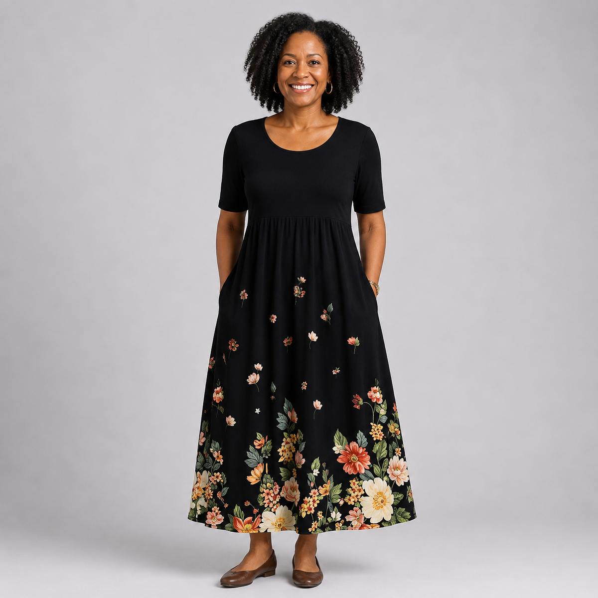 Nomvula | Floral Midi Dress