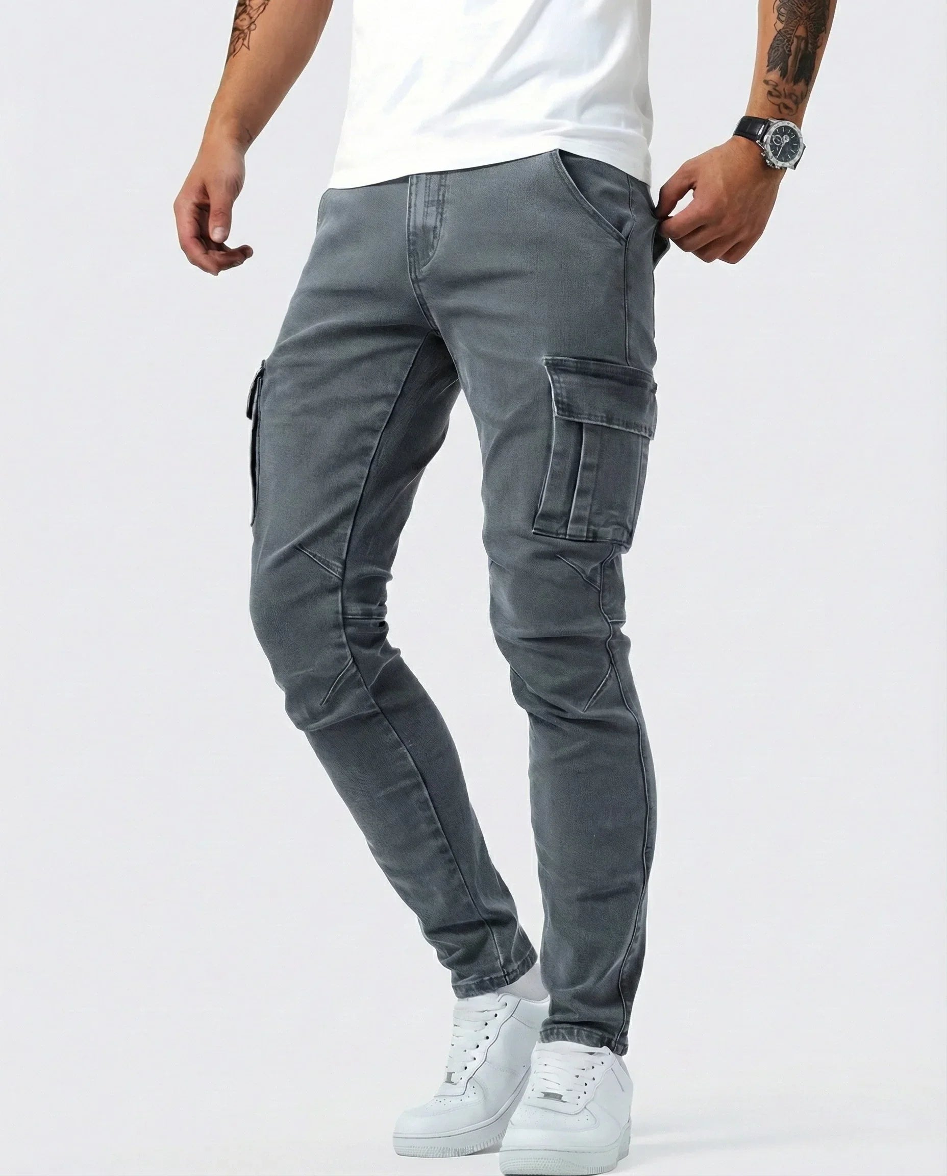 Jean | Pantalon Cargo Élastique