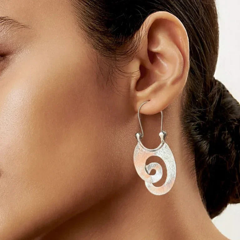 Zaria Grace | Earrings Vintage Irregular Silver