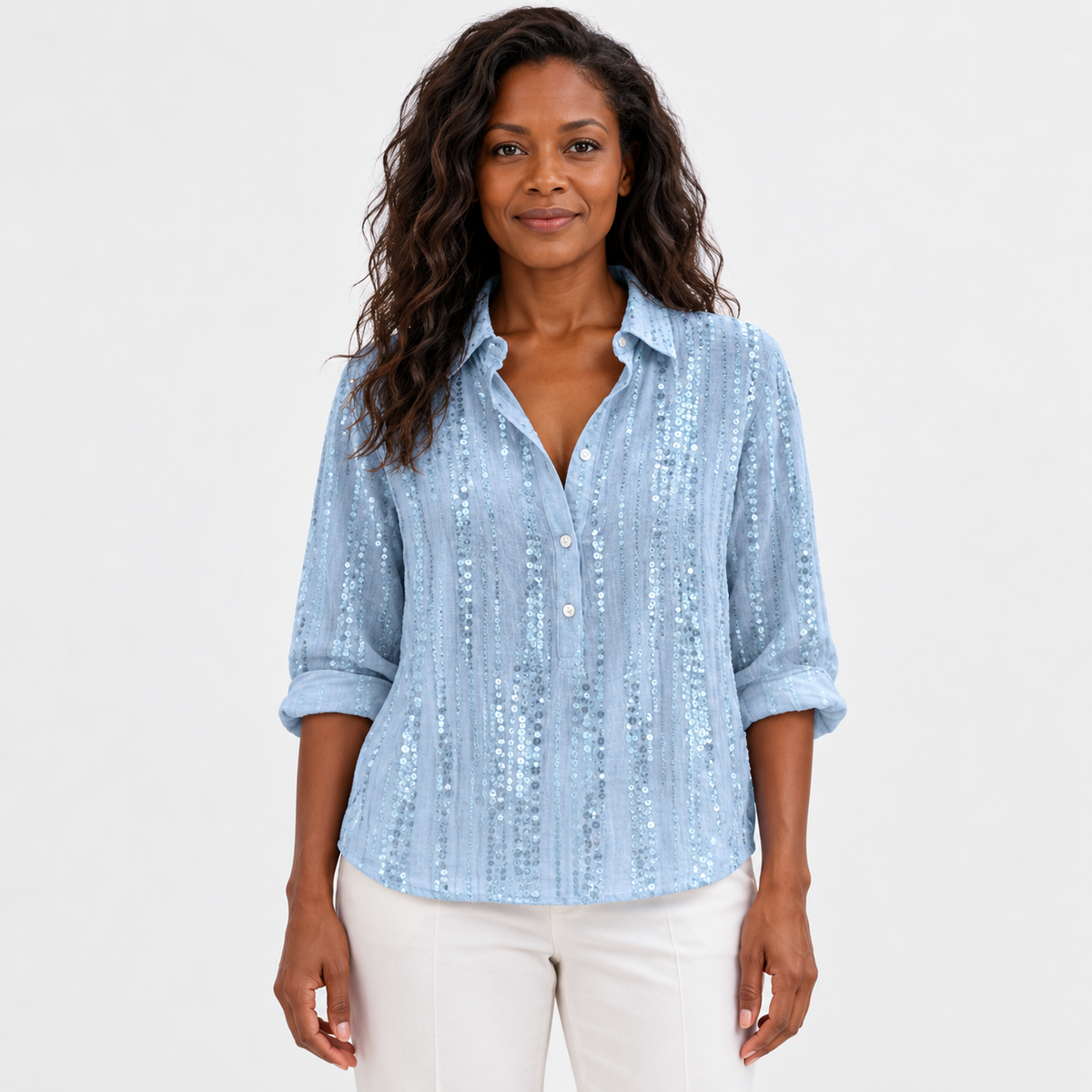 Alice™ | Textured Detail Blouse