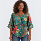 Sienna™ | Vintage Floral Blouse
