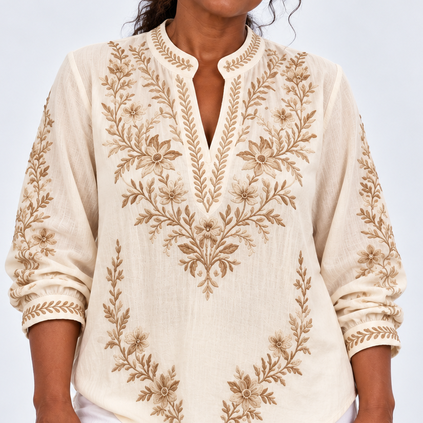 Aurelia™ | Botanical Design Blouse