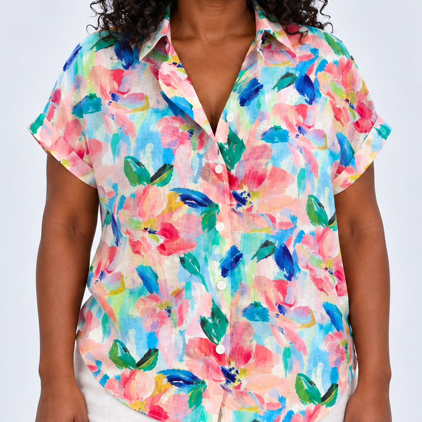 Mila™ | Colorful Floral Blouse