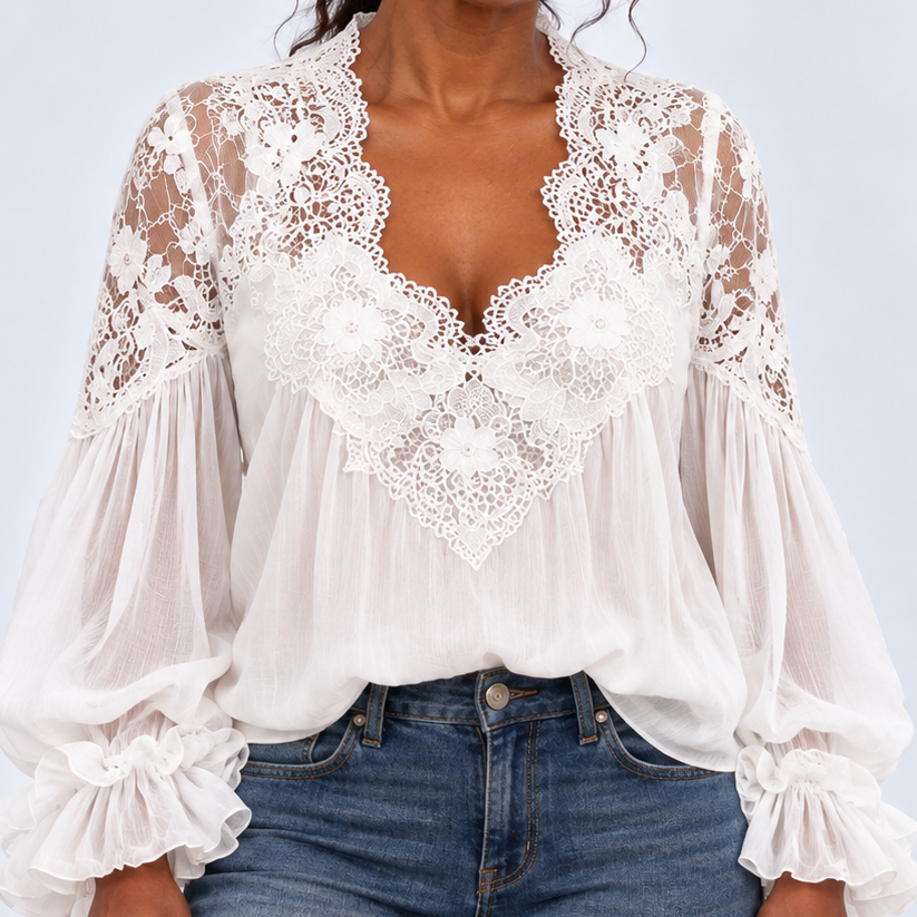 Celeste™ | Romantic Lace Blouse