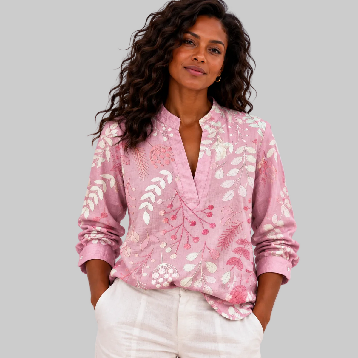 Liliane™ | Botanical Print Blouse