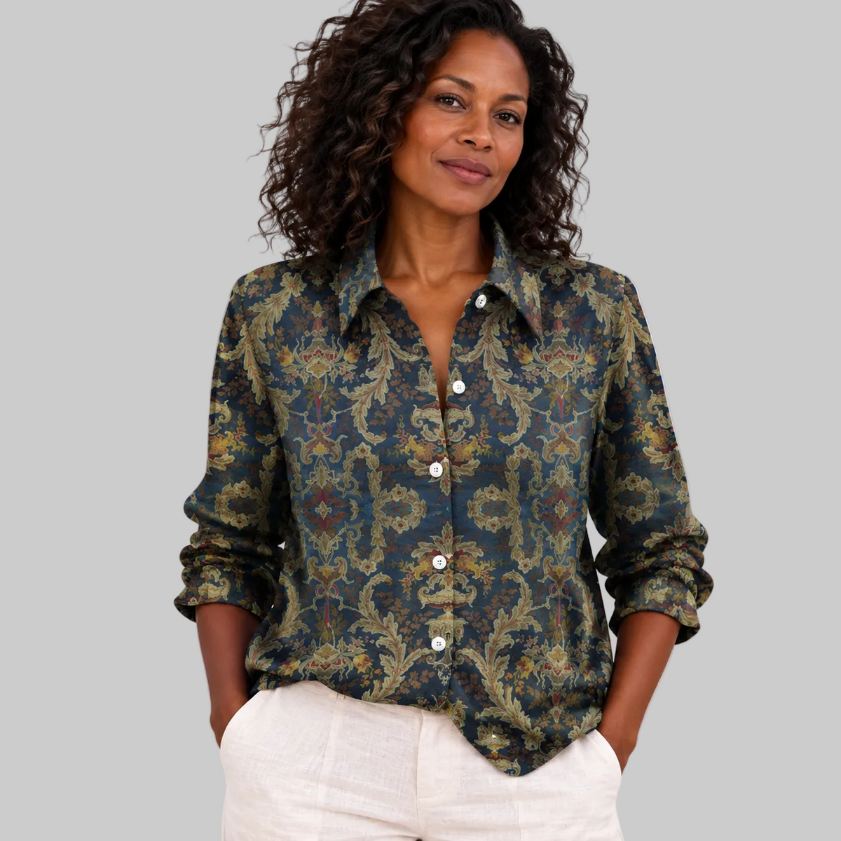 Camille™ | Classic Pattern Blouse