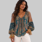 Soleil™ | Paisley Boho Blouse