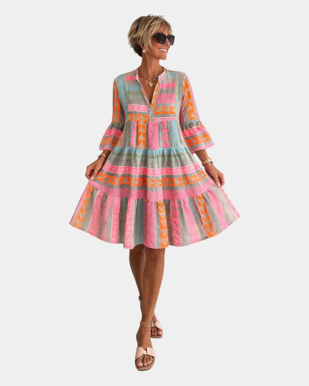 Brielle | Midi Dress Printed