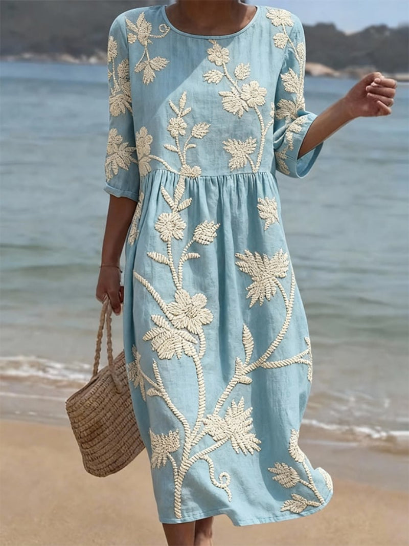 Moda Lusitana - Vestido Fresco com Estampa Floral