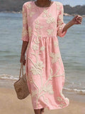 Moda Lusitana - Vestido Estampado Floral Solto