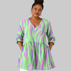 Lyla | Long Blouse with V-Neck