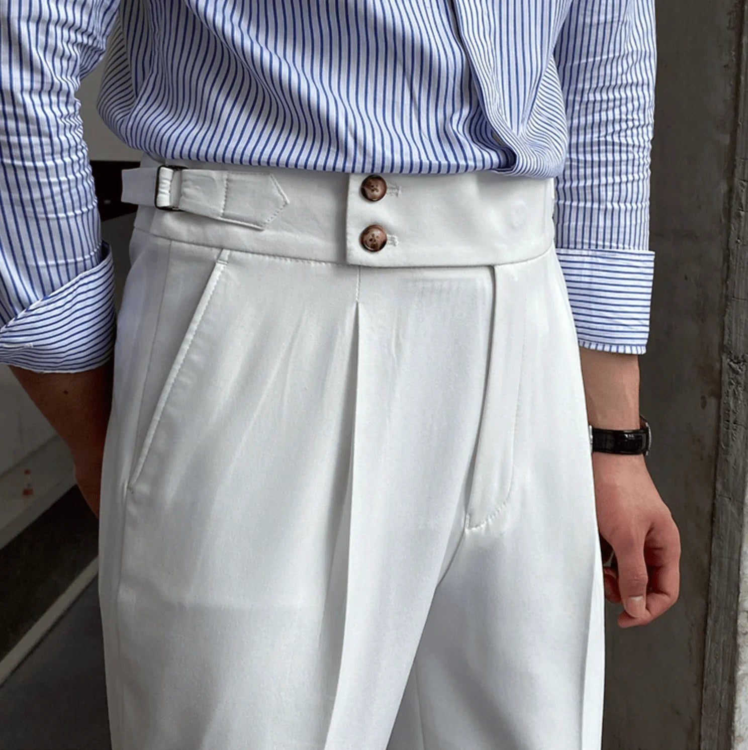 Edward | Pantalons Taille Haute Élégants