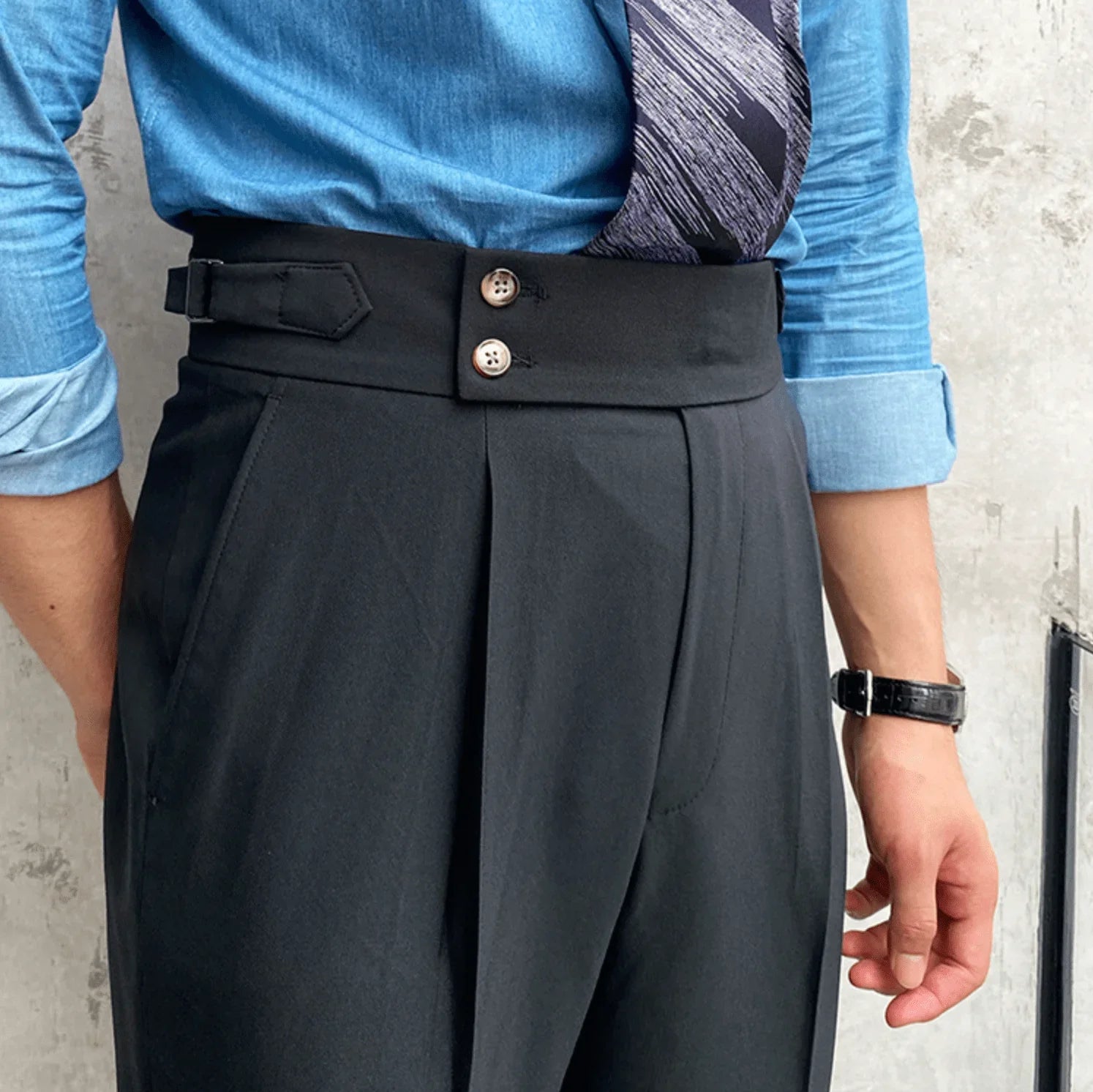 Edward | Pantalons Taille Haute Élégants