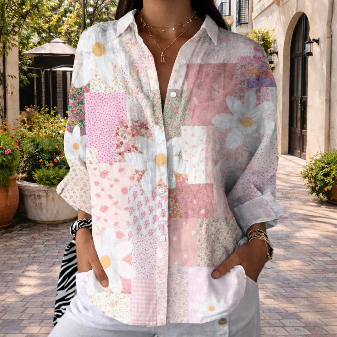 Fanny | Blouse Patchwork Marguerite