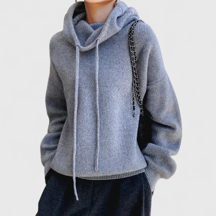 Imaniyah Rose | Cosy High-Neck Hooded Sweater