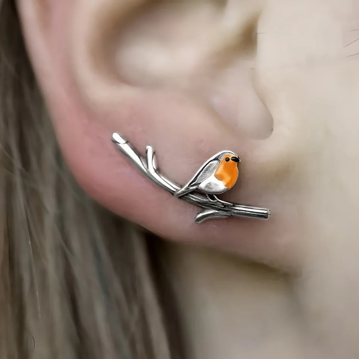 Erica Grace | Earrings Cartoon Oiseau