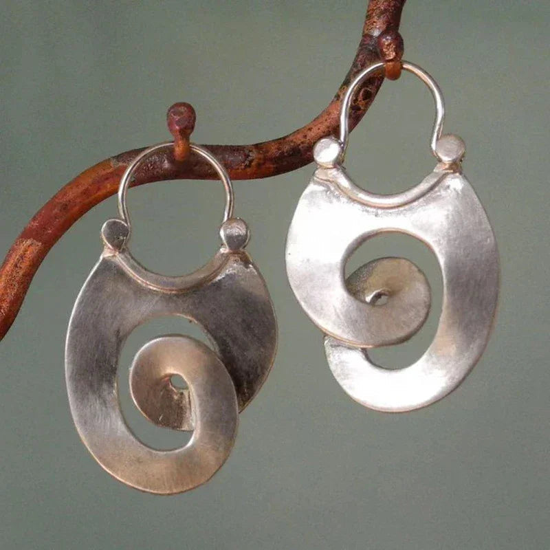 Zaria Grace | Earrings Vintage Irregular Silver