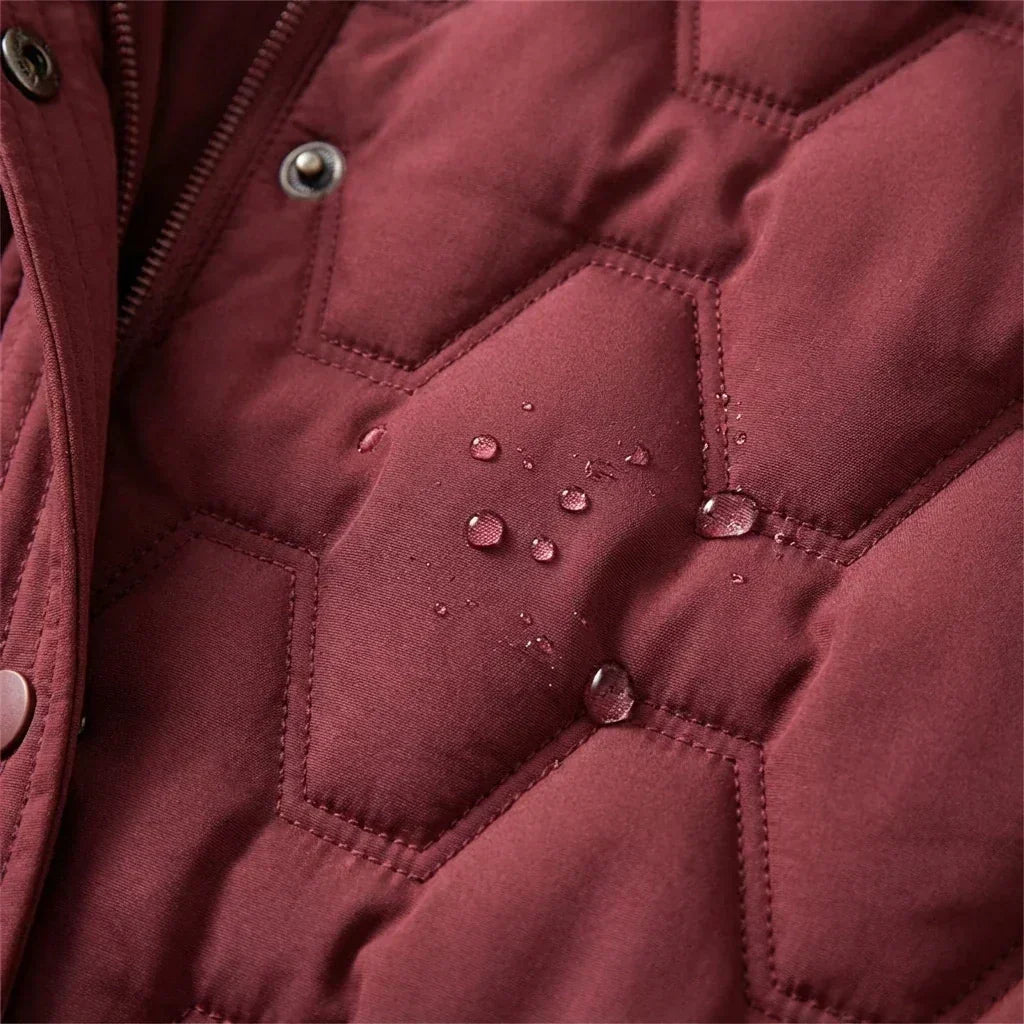 Ama Grace | Long Coat Down with Hood