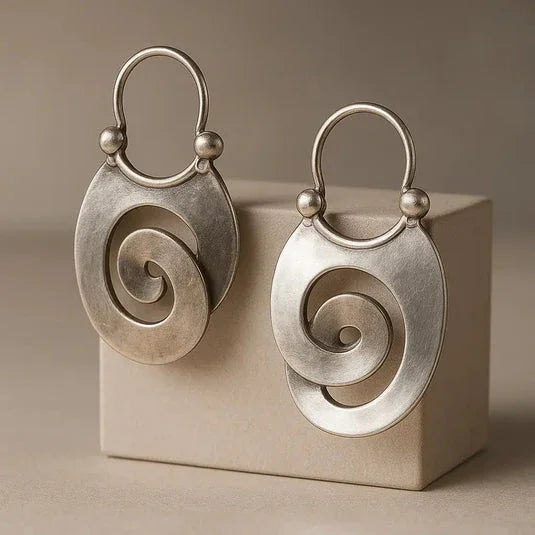 Zaria Grace | Earrings Vintage Irregular Silver