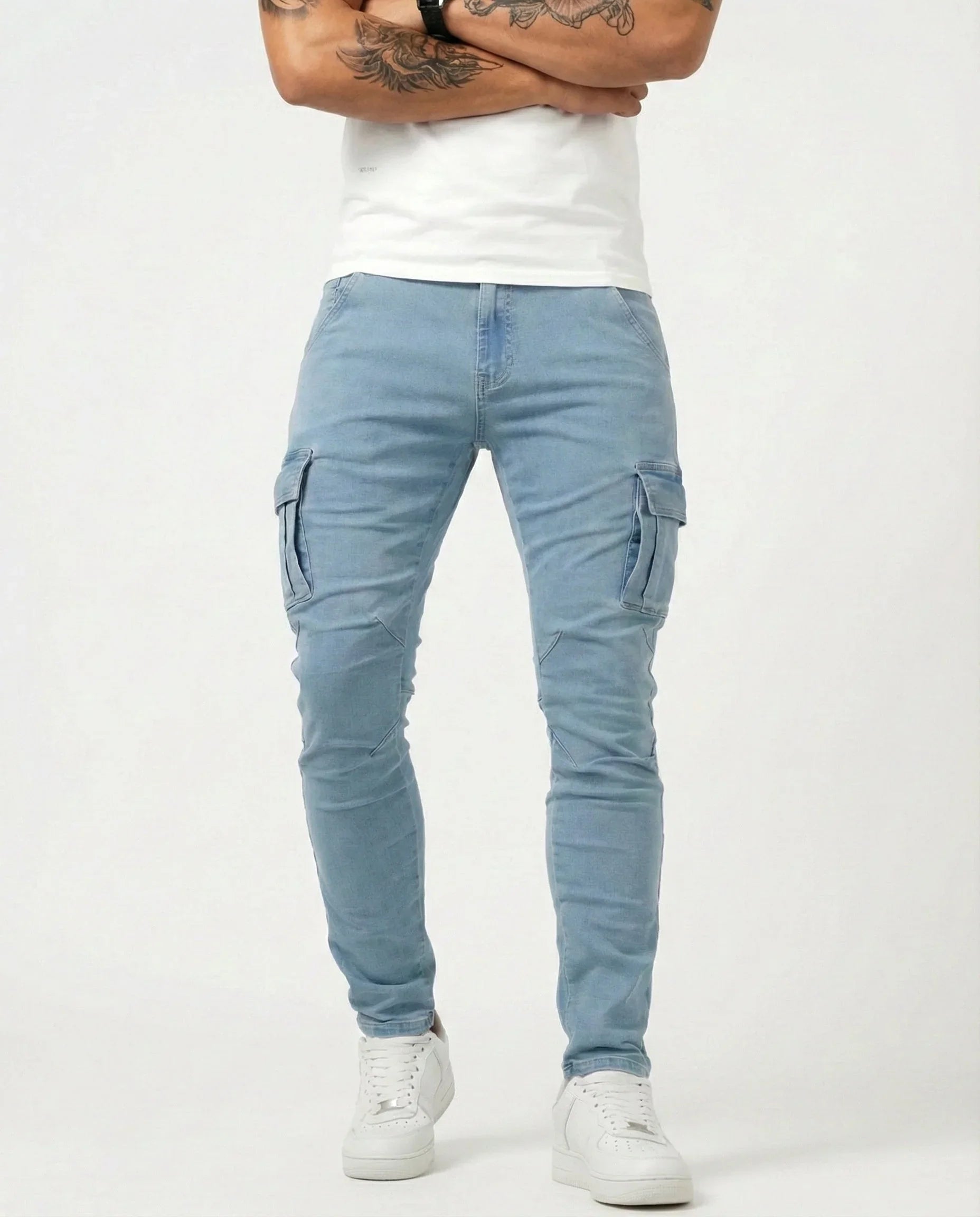 Jean | Pantalon Cargo Élastique