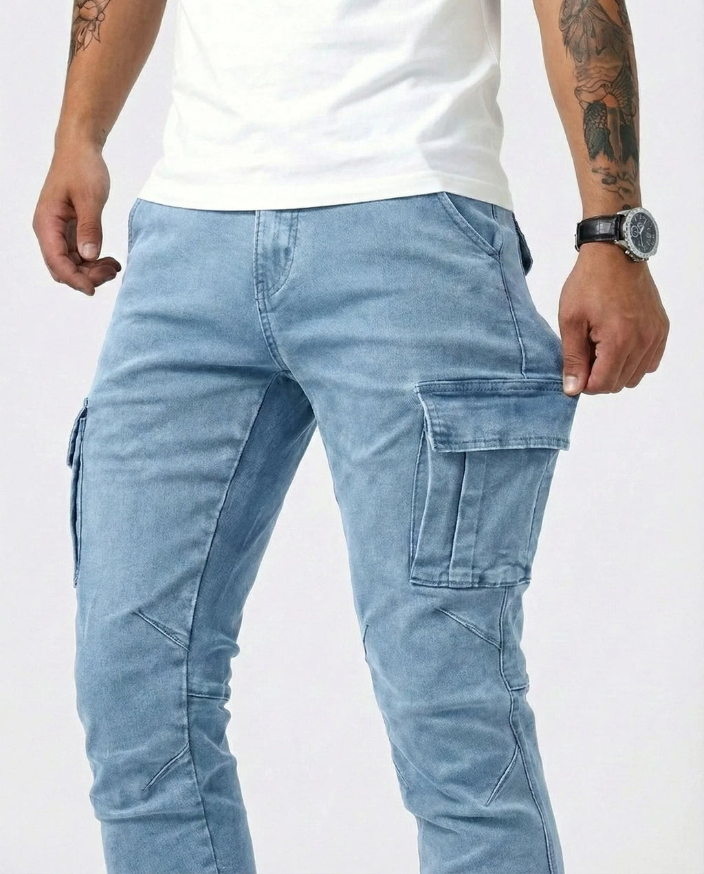 Isaiah | Stretch Cargo Trousers
