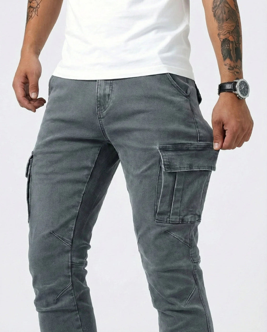 Isaiah | Stretch Cargo Trousers