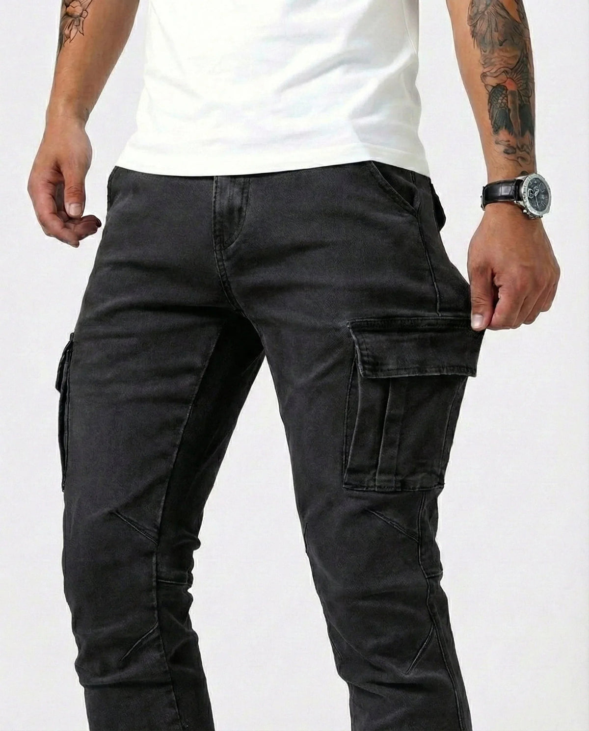 Isaiah | Stretch Cargo Trousers