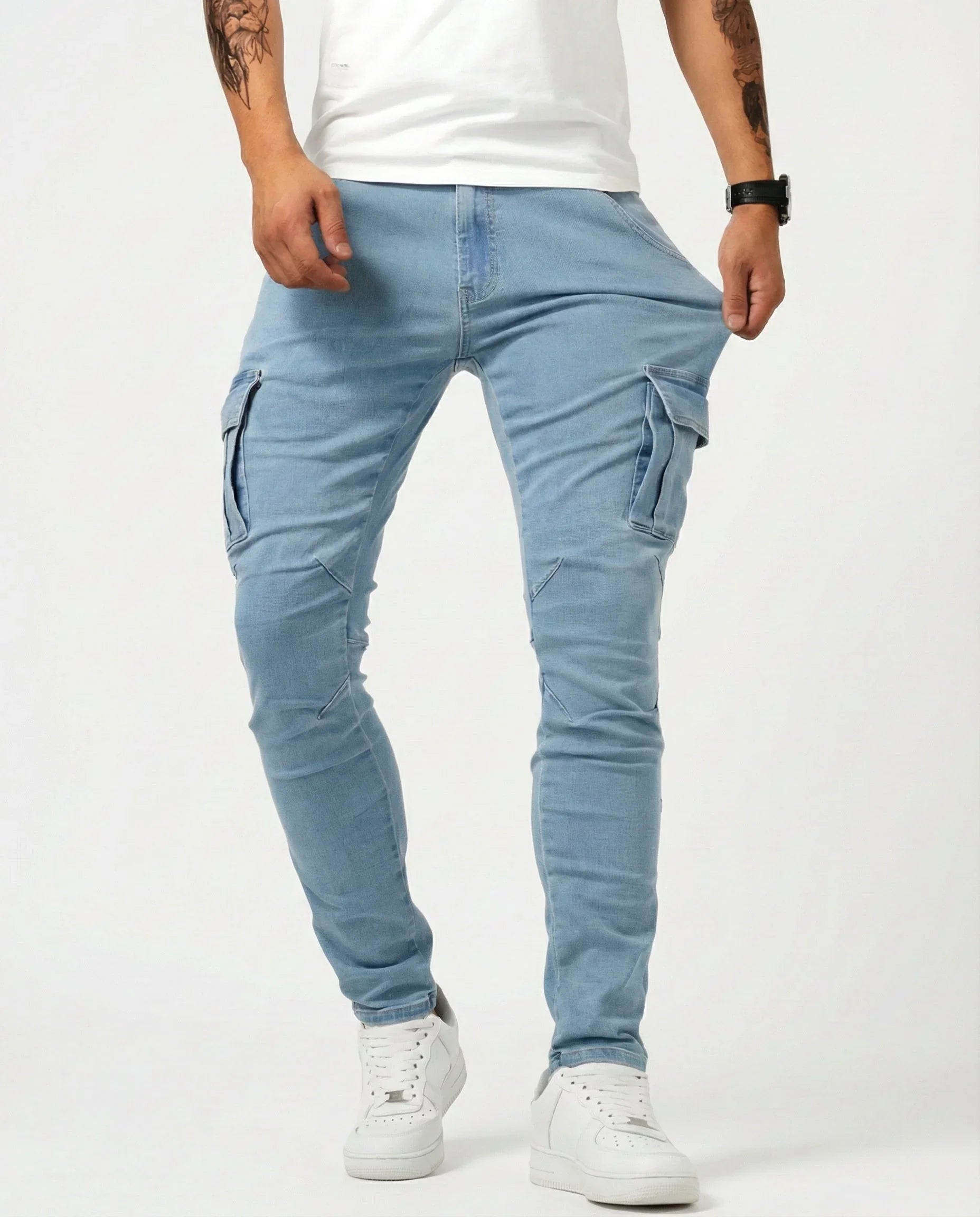 Jean | Pantalon Cargo Élastique