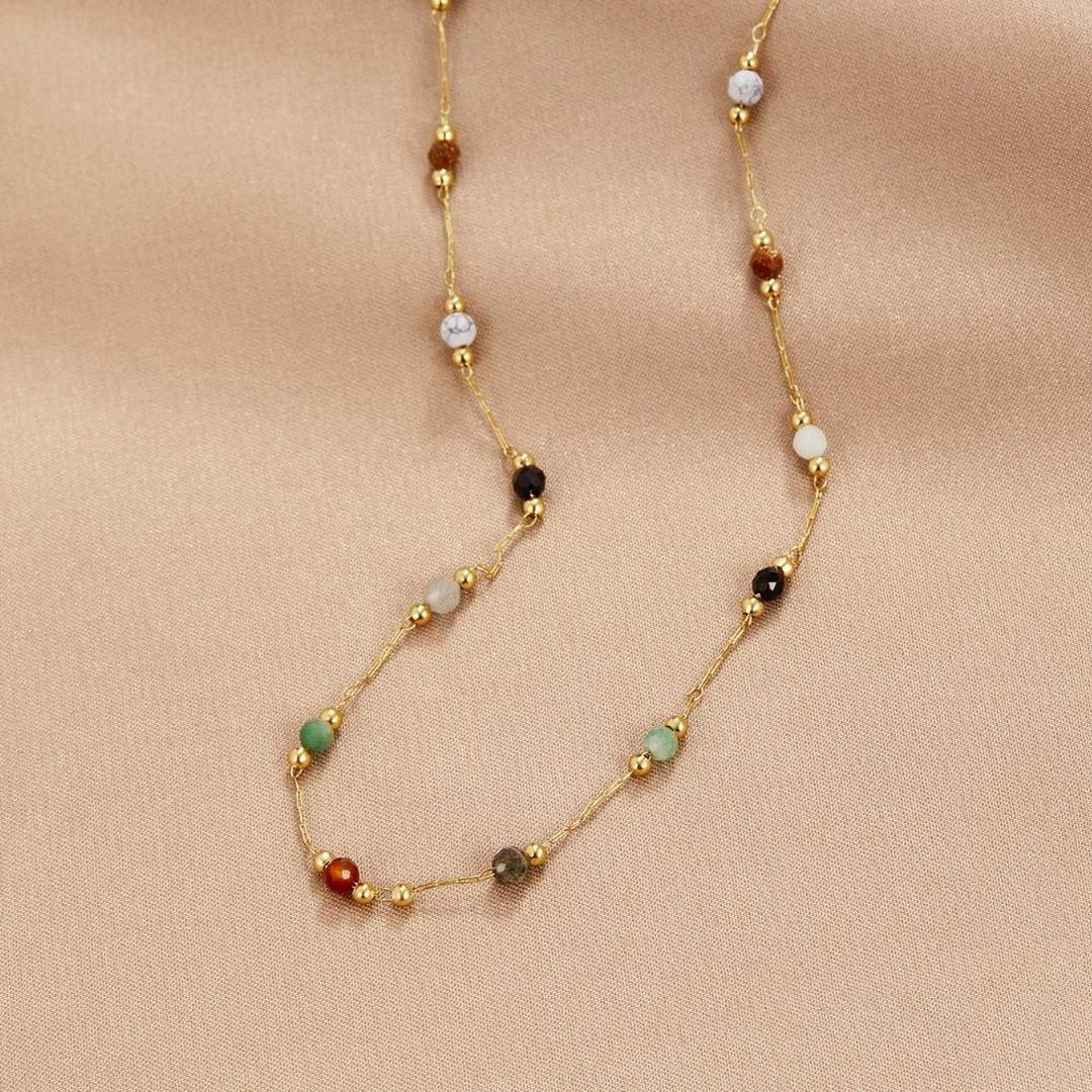 Tiana Grace | Necklace Colourful Gemstones