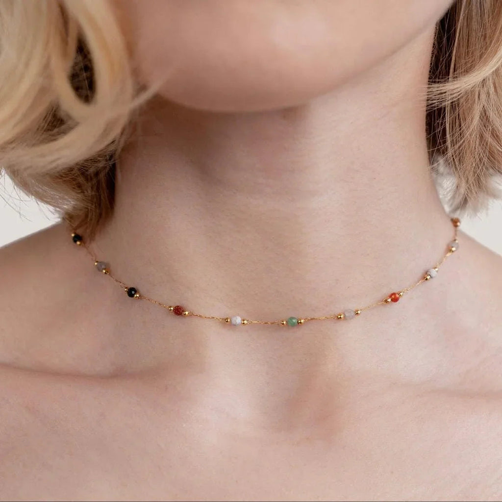 Tiana Grace | Necklace Colourful Gemstones