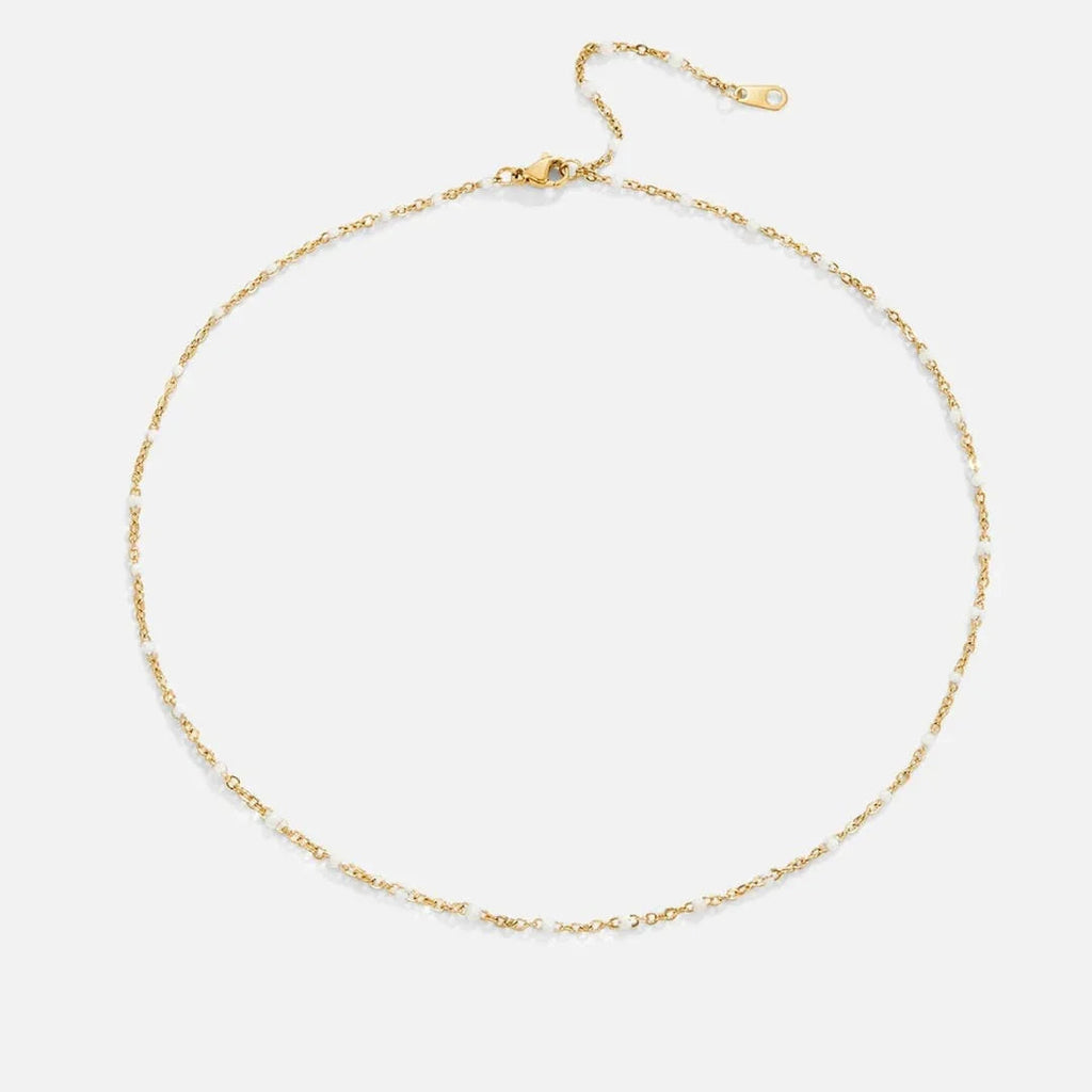 Reneé Grace | Elegant White Pearl Necklace