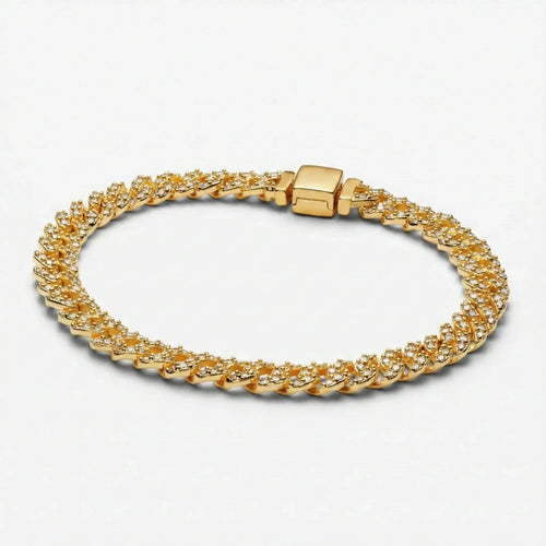 Adele | Bracelet cubain en moissanite