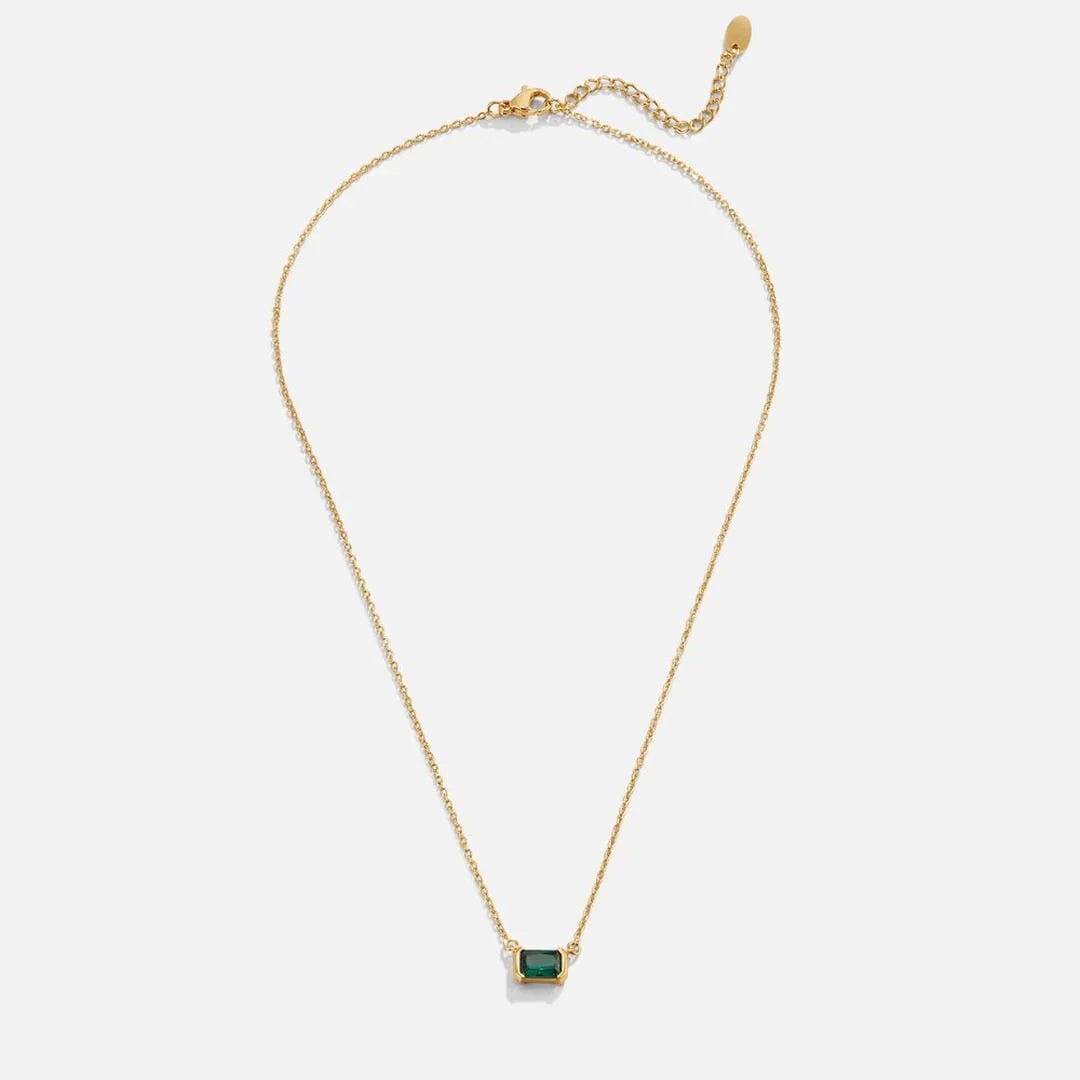 Samara Grace | Necklace Gold Green Emerald