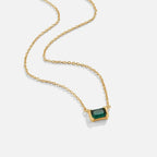 Samara Grace | Necklace Gold Green Emerald