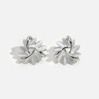 Charlotte | Boucles d'Oreilles en Or avec Fleurs d'Opale