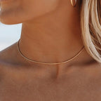 Simone Grace | Square Snake Gold Choker