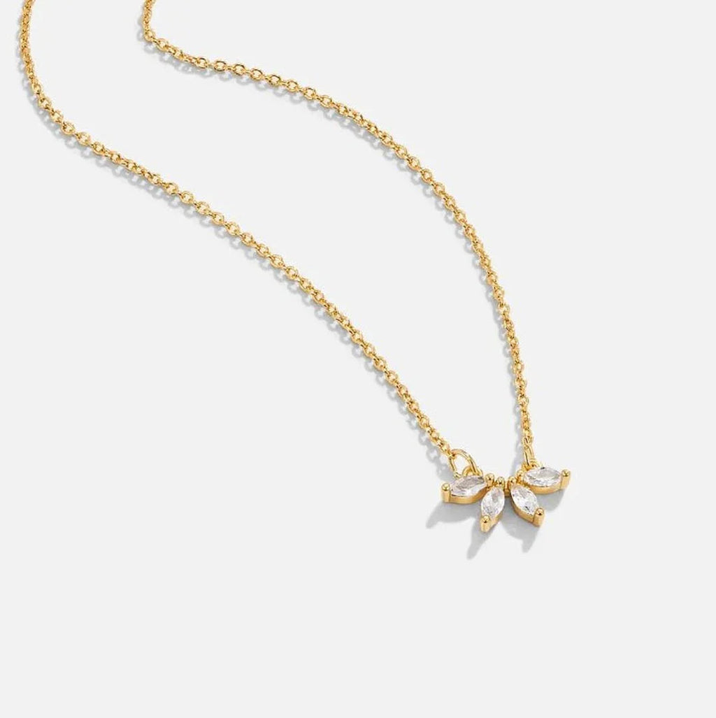 Tiara Grace | Necklace Sparkling Crystal Leaf