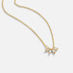 Tiara Grace | Necklace Sparkling Crystal Leaf